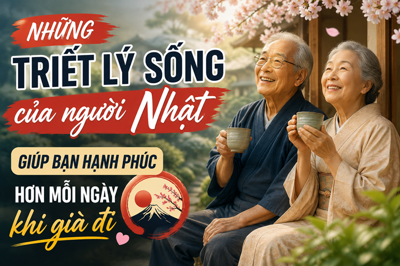 Những triết lý sống của người Nhật giúp bạn hạnh phúc hơn mỗi ngày khi già đi