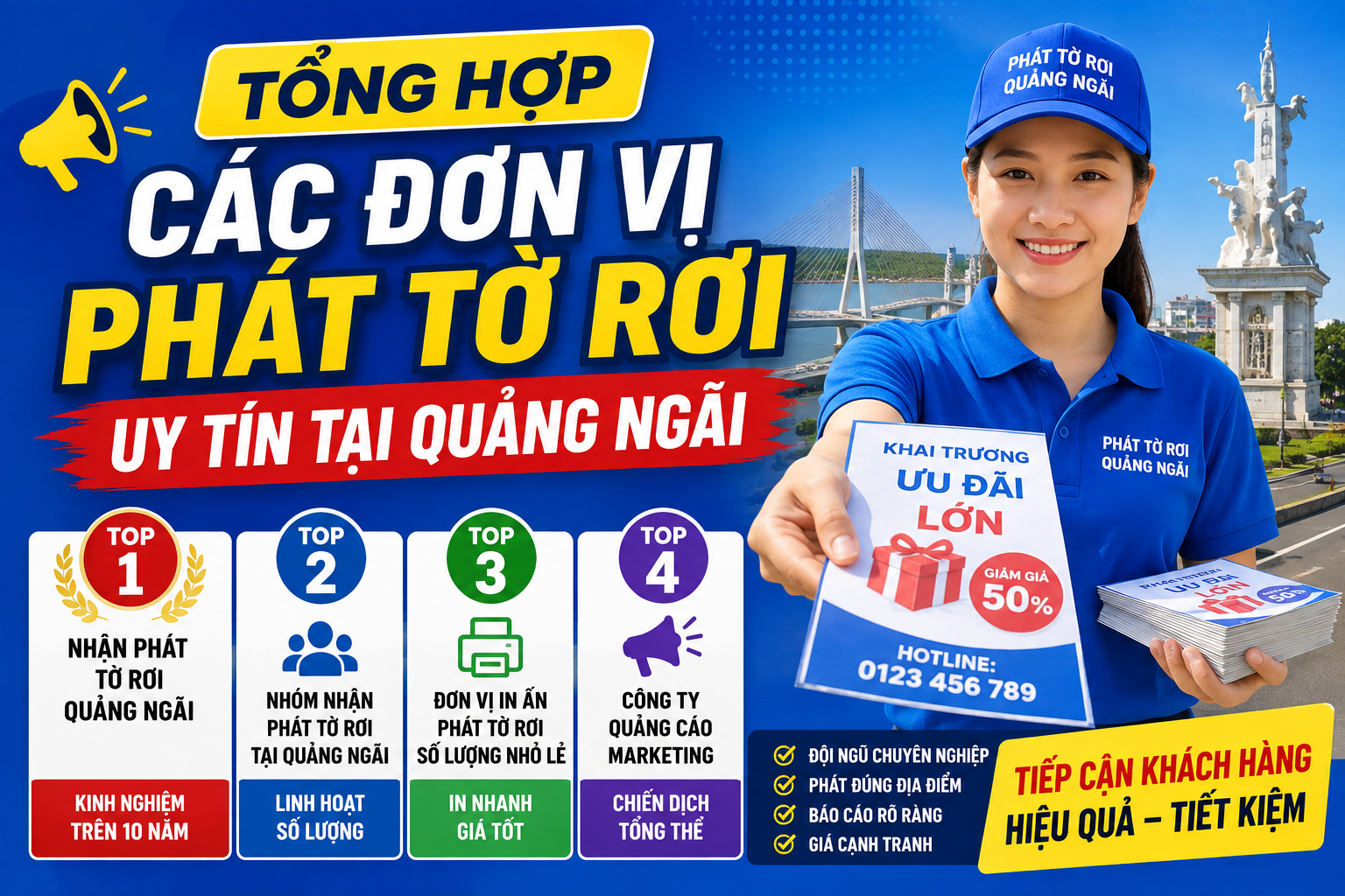 Tổng hợp các đơn vị phát tờ rơi uy tín tại Quảng Ngãi