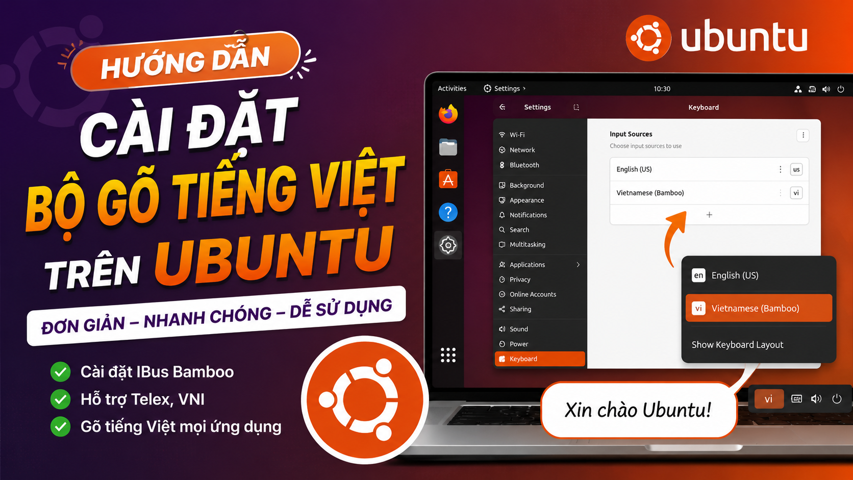Hướng Dẫn Cài Đặt Bộ Gõ Tiếng Việt Trên Ubuntu Đơn Giản Và Nhanh Chóng